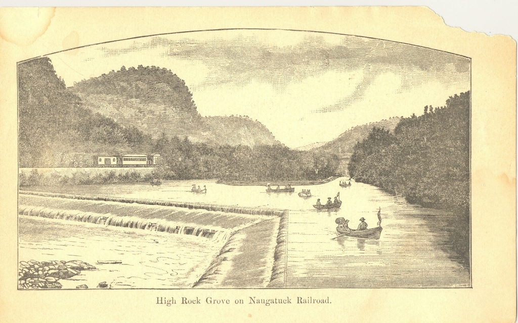 Naugatuck River in Winter Beacon Falls Pinesbridge (courtesy of the Naugatuck Historical Society)